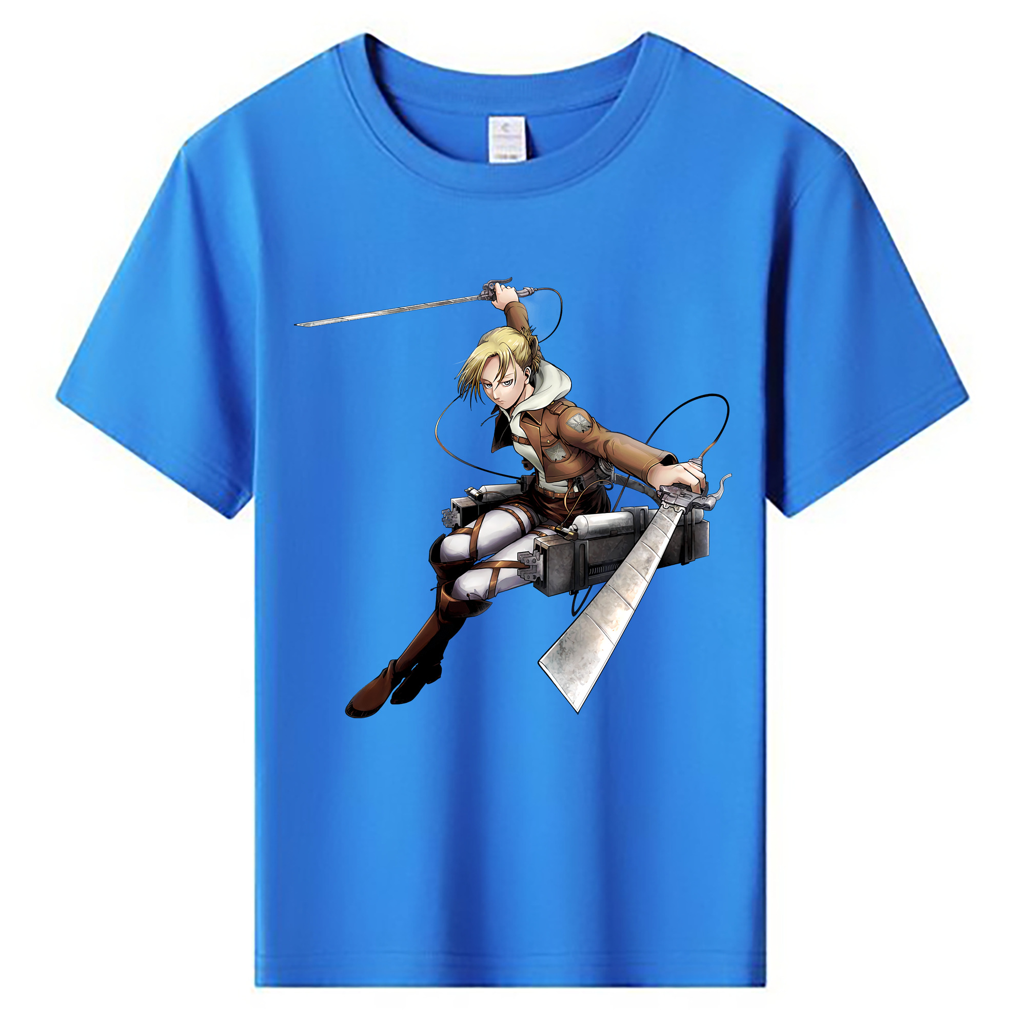 （画像用） 進撃の巨人 アニ・レオンハート Attack on Titan Annie Leonhart 綿100％キッズTシャツ（フロントプリント）